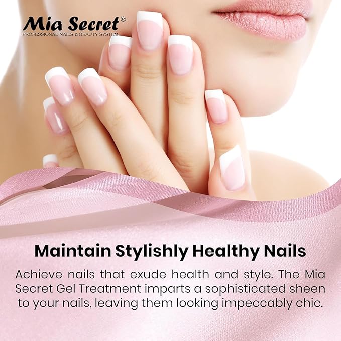 Mia Secret Professional Toffee Scented Gel Nail Treatment Keratin Base & Top Gel 0.5 FLoz