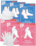 DERMAL Moistfull Silky Foot Socks & Hand Gloves Mask Combo 6 Pack - for Dry Feet and Hands - Home Spa Treatment - Dermatologist Tested, Cruelty Free, Korean Beauty