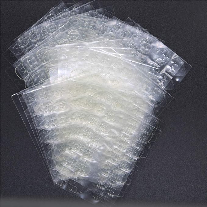 30 Sheets Waterproof Breathable Jelly Double Sided Adhesive Tabs Nail Glue Sticker False Nail Tips…