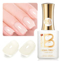 Beetles Vanilla Scoop White Gel Nail Polish - 15ML Milkshake White Nail Polish Neutral Jelly Gel Base Color Nail Concealer Sheer Translucent Effect Soak Off UV Nail Art DIY Manicure Gift for Women