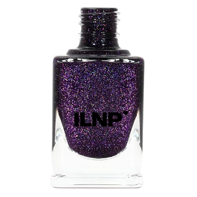 ILNP Vanity - Deep Purple Holographic Nail Polish, Endless Depth, Chip Resistant, Non-Toxic, Vegan, Cruelty Free