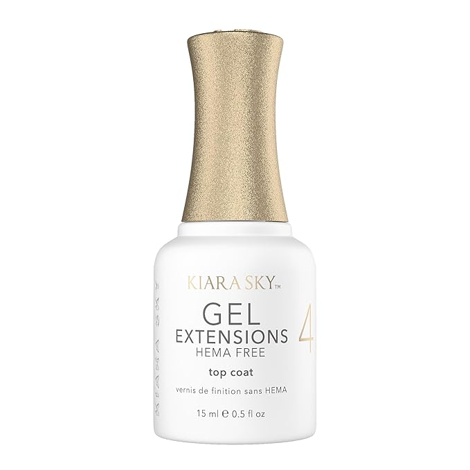 KIARA SKY Gel Extension Essentials Hema-Free Step # 4 Non-Wipe Top Coat 0.5 oz