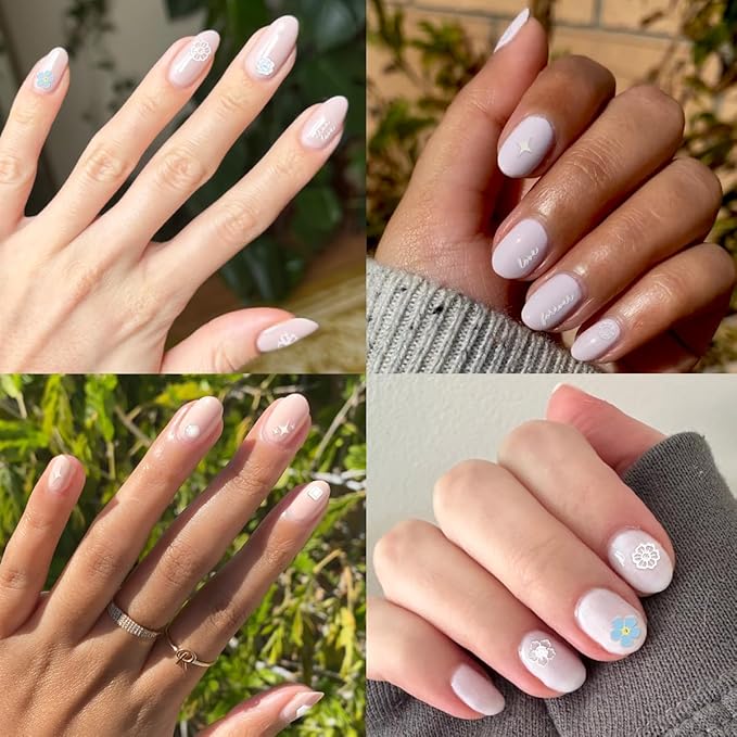 Olive & June Nail Art Stickers | Easy-to-Use Nail Designs | Nail Art Made Easy | Hand-Screened, No-Fade Ink | Accent, Mix & Match, or Cover Chipped Polish | for The Bride