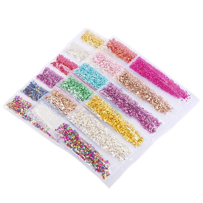 Nail 3D Crushed Stone Colorful Irregular Rock Crystal Glass DIY Piece Gemstones Nail Art Crafts Decoration