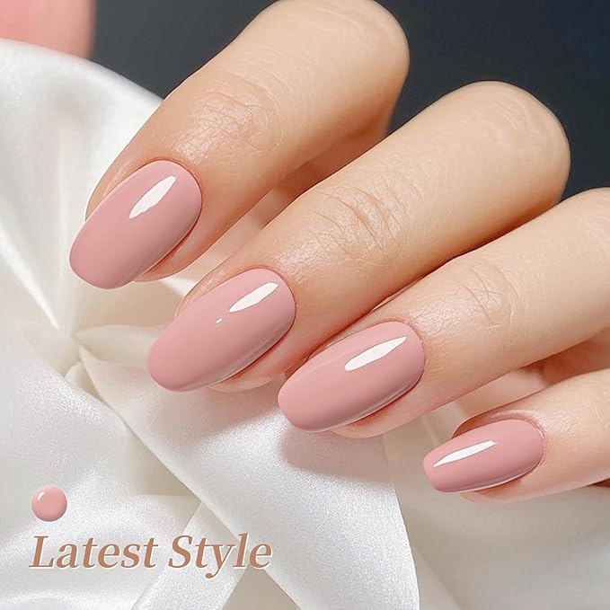 BORN PRETTY 52Pcs Fall Winter Gel Nail Polish Set,48 Colos Burgundy Red Green Snowflake White Khaki Chocolate Brown Gold Silver Sparkle Gel Polish with Glossy Matte Glitter Base Top Coat Gift for Girl