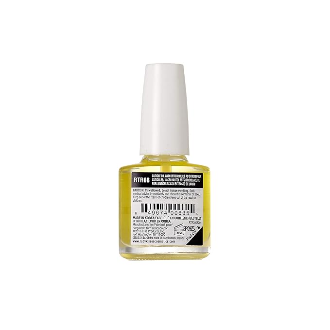 Ruby Kisses Nail Treatment (1 PACK, Cuticle Oil with Lemon)