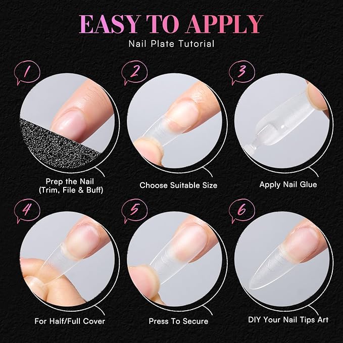 Makartt Long Almond Nail Tips: with Scales for Convenient Shape, Matte, 240 PCS, 15 Sizes, Fake Nails Stiletto - Full Cover Acrylic Press On Nail Extensions Manicure DIY Home for All Nail Beds