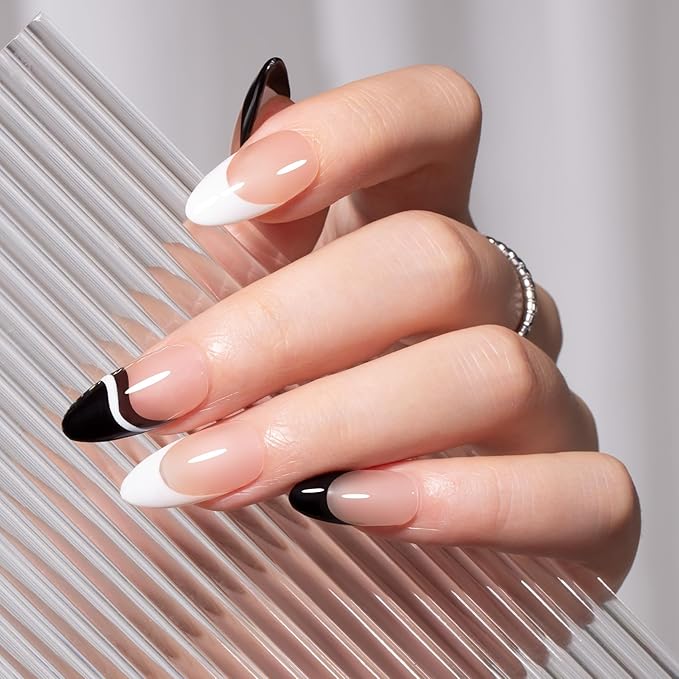 MAYCHAO White Swirl Gel Liner Nail Art Polish, 8ml Classic Pure White Gel Color Built-in Thin Brush, UV Light Cure for French Nail Tips DIY Manicure at Home Salon