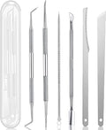 Ingrown Toenail Pedicure Tool Kit 7pcs Nail Manicure Kit Stainless Steel Nail Care Treatment for Nail Correction Polish Pain Relief true color 7 Piece Set (true color)