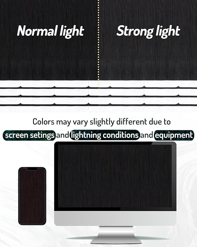 RUNATURE Tape in Hair Extensions Human Hair Black Women 16 Inch Tape ins Human Hair Extensions Natural Black Brazilian Straight Invisible Tape in Extensions Real Human Hair Full Ends 50g 20pcs