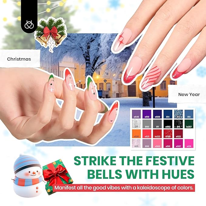 Beetles Gel Nail Polish Set, 70 PCS 60 Colors Red Green Pink Brown Blue Nude Glitter Gel Nail Polish Kit with Base Top Coat for Beginners UV LED Needed DIY Salon Gifts for Women