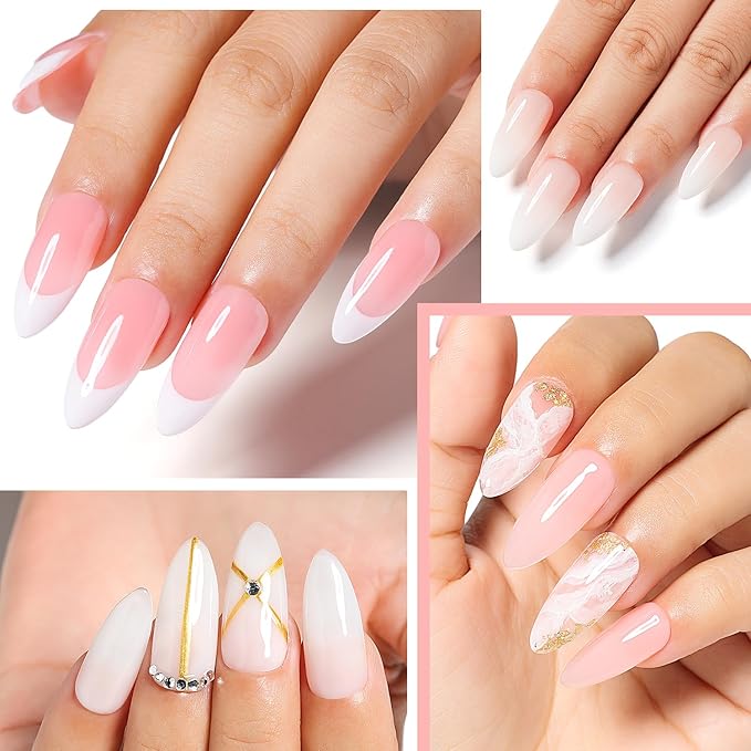 Nicedeco Hema Free Builder Nail Gel Polish 15ML 8 in 1 Builder Base Gel Cruelty Free Vegan Strengthener Gel Hard Gel Builder Extension Nail Gel -007