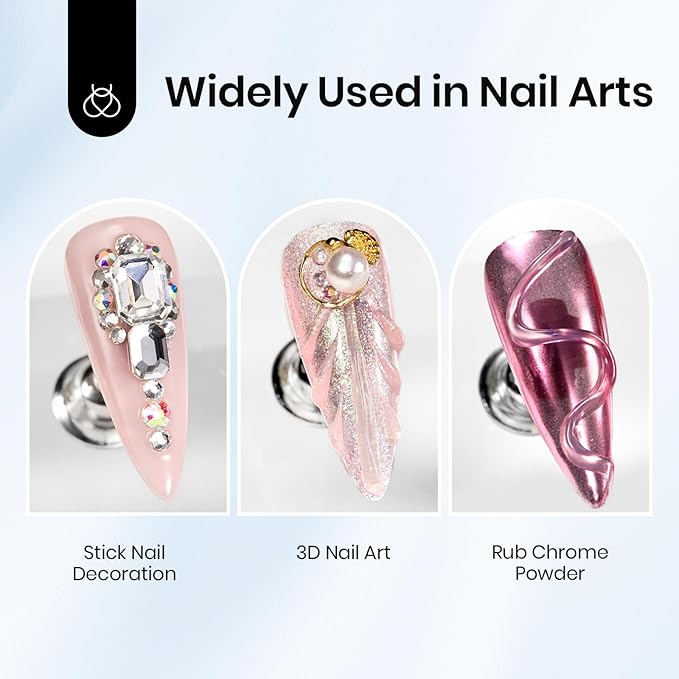 Beetles White Sculpting Gel for 3D Nail Art – Spring No Wipe 3D Rhinestone for Flowers Petals Ribbon & Relief Designs, Beginner Friendly UV/LED Nail Gel