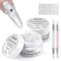 BQAN Nail Solid Sculpting Gel for 3D Art, 2 Pcs 15g/0.5oz Pearl Colors Non Sticky 3D Nail Gel for Building Carving Molding Extension | Salon & DIY at Home