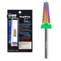 C 5-in-1 Nail Drill Bits, 16mm Tapered 3/32'' Professional Tungsten Carbide Bits for Efile, 2 Rotation for Electric Drill, Remove Thick & Soft Gel Fast, Manicure Cuticle Polish, Nail Techs Bit, Coarse