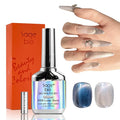 Cat Eye Gel Nail Polish with Magnet Stick, 15ml Magnetic Gel, Create Stunning Cat Eye Effects for DIY Manicures, Long-Lasting, Salon-Quality Finish, Lunar Bond