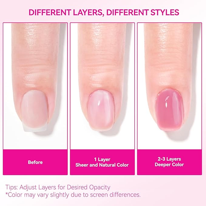 Nail Repair for Women: 8 in 1 Dusty Rose Nail Hardener Strengthener Extra Strong and Growth - Protein Nail Polish Hardener Ridge Filler Concealer for Weak and Damaged Nails 15ml