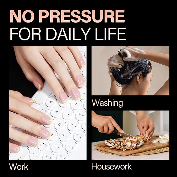 AILLSA Extra Short Square Nail Tips Clear Full Cover Gelly Press on Nails Gel False Nail Tips Preshaped Acrylic Fake Soft Nail Tips for DIY Home Salon Gift, 504PCS 10 Sizes