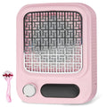 Pink Nail Dust Collector with Reusable Filter for Acrylic Gel Nails, 80W Power Nail Vacuum Cleaner Dust Catcher Adjustable Dust Sucker for Nails Manicure Pedicure at Home Nail Salons