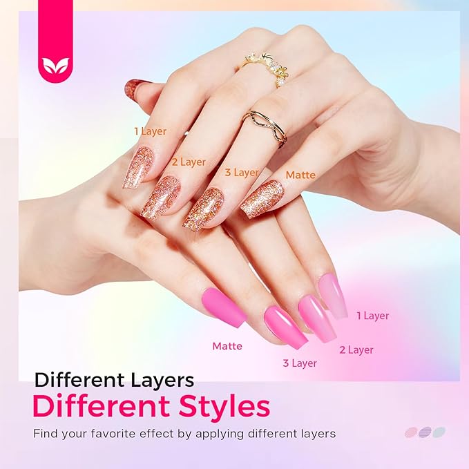 Morovan Nail Polish Set Fingernail: 2026 Nail Gift 30PC Glitter Bright Air Quick Dry Nail Polish Kit with 2-in-1 Base Top Coat Regular Pack Finger Nail Art Gift for Women Girls