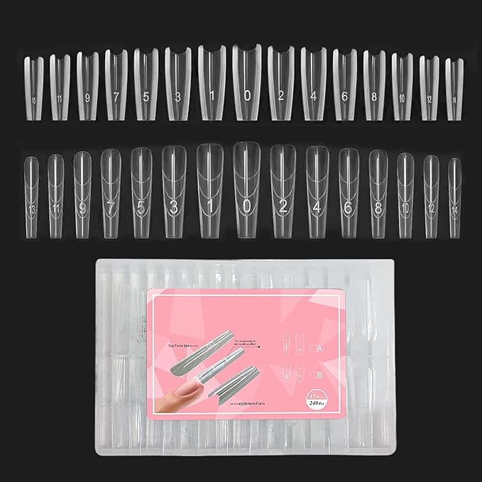 Crystal Form – Oval Extension Template, Paper Sandwich Nail Guide, Clear Shaping Mold | Flexible Builder Sheet, Salon Tool for Acrylic Gel Work, Precision Manicure Craft, Quick Design Aid