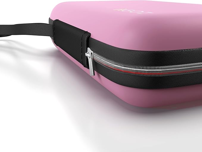 AGOZ 4.25" x 2.75" x 1.5" Mini Case for Manicure, Small Hard Travel Pouch with Wrist Strap for Nail Care Tools, Water Resistant and Anti-shock Unisex Case for Manicure Pedicure Kit (Purple)