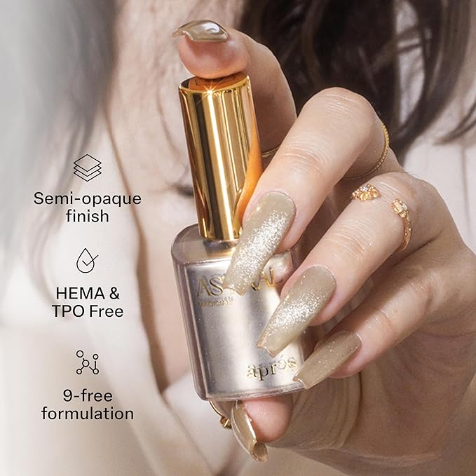 APRÉS Astral Gel Color Set, 3 Colors, HEMA-Free & TPO-Free Salon Quality Nail Gel Polish Trio Bundle (Astral Shimmery Cat Eye, Set 3)