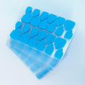 Nail Stickers：Nail Adhesive Tabs Transparent Double Side Nail Sticky Tabs, 1200PCS Press Ons Nail Sticker,Waterproof Breathable False Nail Tips Jelly Nail Glue Replacement (Blue 50sheet)