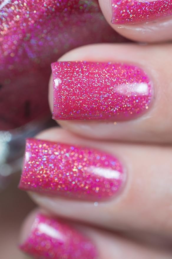 ILNP Jello Shot - Paradise Pink Holographic Sheer Jelly Nail Polish