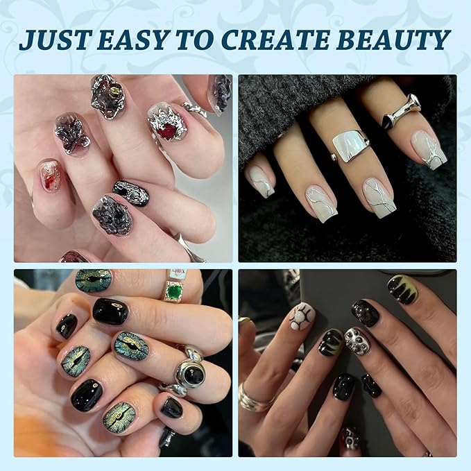 Lsnisni Fake Nail Tips, 288PC Gel Acrylic Nail Tips,Clear Short Square Press On Nails，Nail Supplies Suitable for Women or Girls to DIY Nails 12 Sizes For Your Choice!