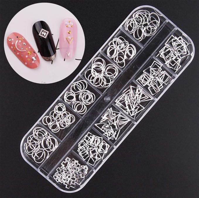 3000 Pieces(5 Boxes) Nail Art Rhinestone Set Nail Ornaments Style 2