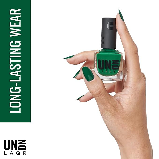 UN/DN Vegan Nail Polish - Mary Jane - Green Nail Polish - Fingernail Polish for Women and Men - Long Lasting, Cruelty Free - 0.5 oz