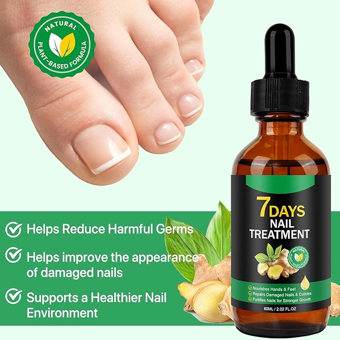 Ginger Nail Growth Serum,Ginger Cuticle Care Oil for Strengthen & Promote Nails Growth, Natural Plant Formula