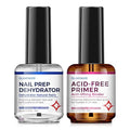 Nail Prep Dehydrator and Primer: Professional Natural Bond Nail Dehydrate & Acid Free Primer Kit for Acrylic and Gel Nail Polish 15 Ml Strong Adhesion Long-Lasting Nail Supplies