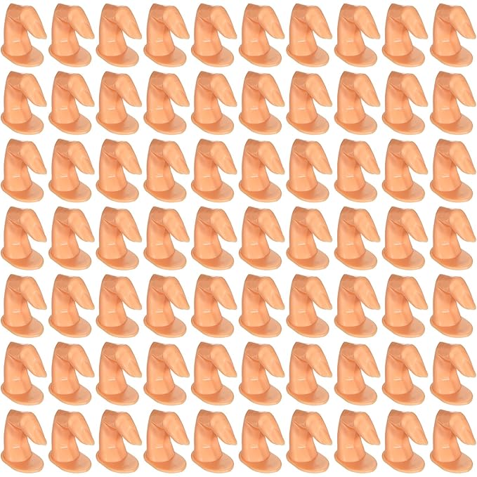 100 Pcs Practice Fingers, DIY Nail Art Training Fingers, Nail Decoration Training Fingers for Nail Art Beginners, Lovers and Salon Artists
