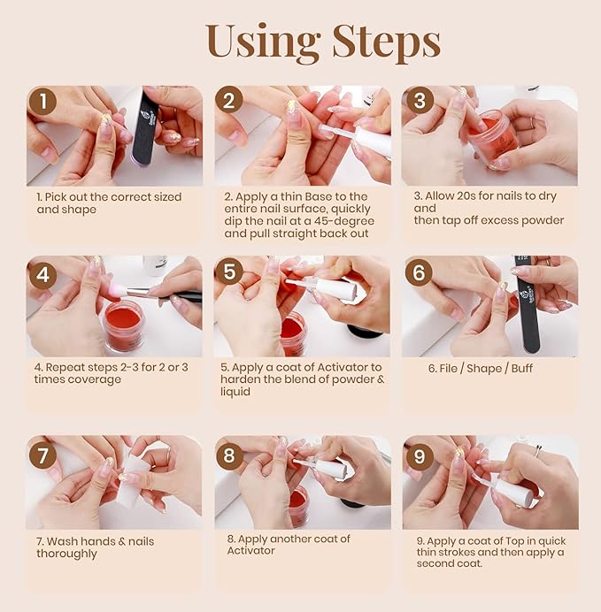 Beetles Dip Powder Liquid Set - 2 In 1 Dip Base & Top Coat and Activator, Nail Dip Liquid Set for Dipping Powders French Nail Design Dip Nail Kit Manicure Gift for Women, 2Pcs 0.51 fl.oz