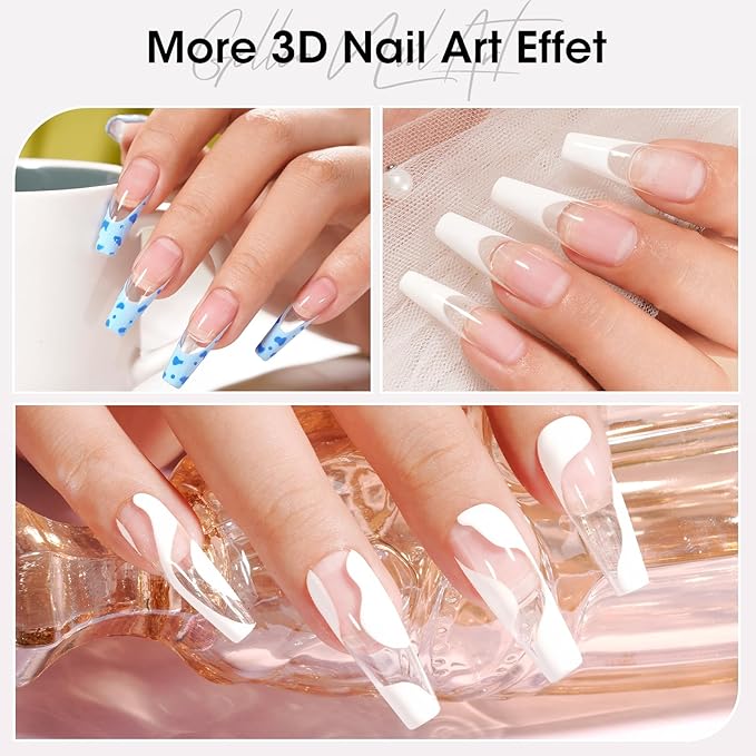 Gellen Clear Solid Builder Gel for Nails, Multifunctional 3D Sculpting Gel for Nail Art