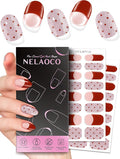 Nail Polish Strips – 32PCS UV Free Salon Quality Wraps, Long Lasting Gel Nail Stickers for Women (Blush Bloom Pink)