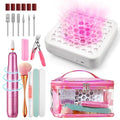 Nail Drill Kit with Dust Collector: Electric Nail File Drill Nails Machine Professional 20000RPM Nail Grinder for Acrylic Gel Removal Manicure Pedicure Tool in Cosmetic Bag Salon Home