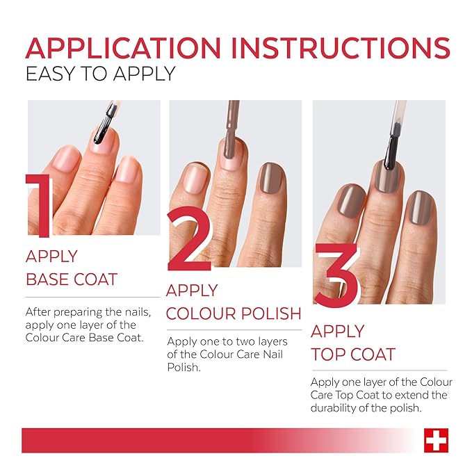 PODERM Nail Polish – Enriched with Tea Tree & Biotin – Improves Nail Appearance – Vegan Formula – For Hands & Feet – Swiss Made (Taupe)