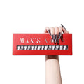Max’s Press-On Nails 2Tone Collection | 32-Piece Nail Kit including both Glue & Adhesive (Textured Matte Black)