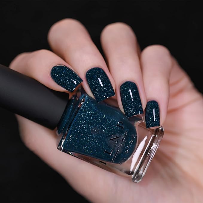 ILNP Snowstorm - Deep Blue Holographic Nail Polish