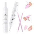 Nail Glue Remover for Press on Nails: Quick Removal Acrylic Nails Semi Solid Nail Glue Acetone-Free, Not for Gel Polish Base Coat Easy Removal Fake Nails, 2Pcs*12ml