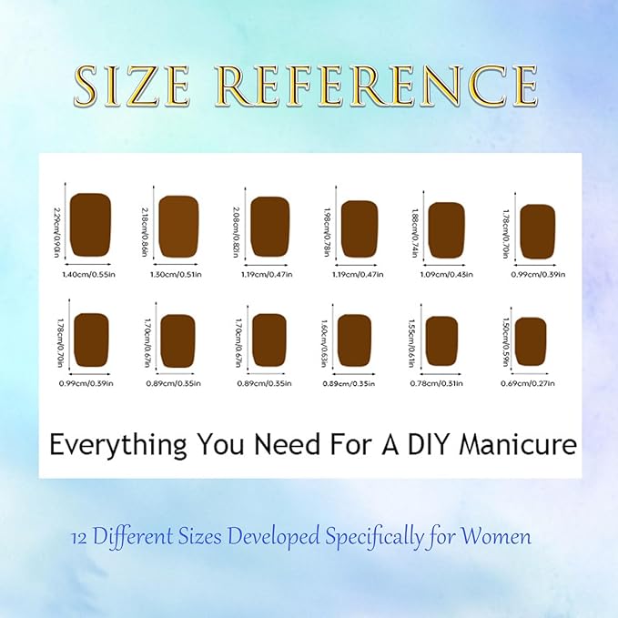 Flower Press on Nails Medium Cute Colorful 3D Flowers Fake Nails Square Acrylic Nails Press ons Colorful Floral Full Cover Glossy Spring and Summer Stick Glue on Nails for Women Girls 24 Pcs