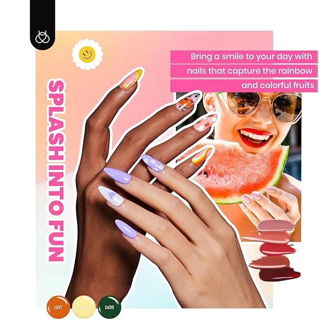 Beetles 85 Pcs Gel Nail Polish Kit with U V Light 55 Colors Gel Nail Kit Jelly Pink Nude Set with Everything Salon at Home Nails Manicure Beginners Set Emotional Spectrum Collection Gifts for Women