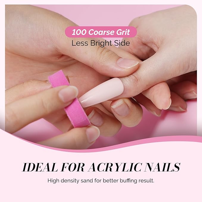 MelodySusie Heart Shape Mini Nail Buffer Block,100/180 Grit Double-Sided Sponge Nail File,Professional Nail Polishing Tools for Shaping and Smoothing,Suitable for Manicures and Pedicures,50 Pcs