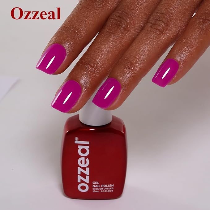 Gel Polish, 0.5 Fl Oz Burgundy Purple Rose Nail Gel Polish Spring Summer Art Starter Manicure Salon DIY Soak off UV LED Design