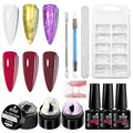 MTSSII 3D Sculpting Gel for Nail Art White Aurora Yellow Purple Non Sticky Hand Carving Extension Solid Builder Gel for Nails Red Brown Nail Polish
