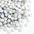 Beadsland 1440pcs Flat Back Crystal Rhinestones Round Gems for Nail Art and Craft Glue Fix, White Opal, SS6, 1.9-2.1mm