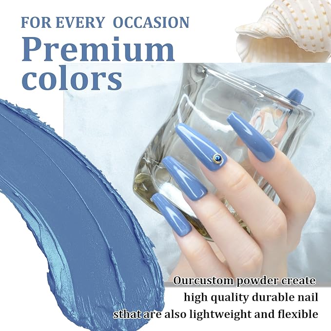 Dipping Powder - Dark Grey, Nail Dip Powder 1 Oz, Professional Salon DIY French Manicure, No Lamp Needed